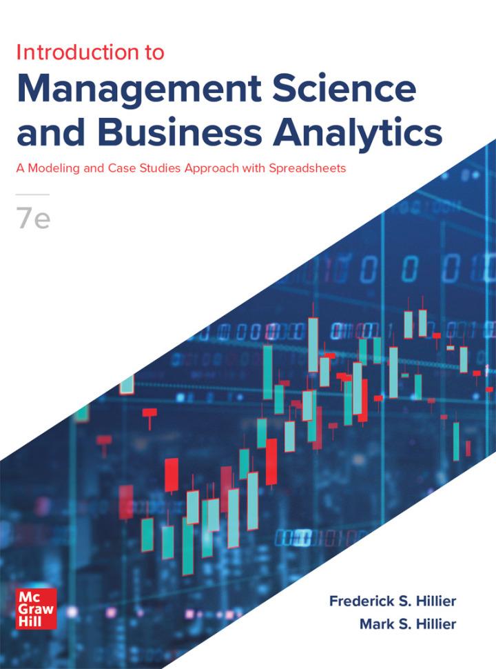 Introduction To Management Science and Business Analytics A Modeling And Case Studies Approach With 