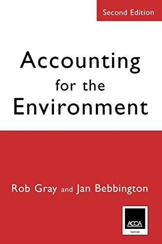 accounting for the environment 2nd edition rob gray, jan bebbington 0761971378, 978-0761971375