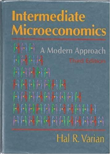intermediate microeconomics a modern approach 3rd edition hal r. varian 0393963209, 9780393963205