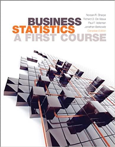 business statistics a first course 1st canadian edition norean radke sharpe, norean d. sharpe, jonathan