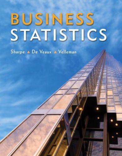 business statistics 1st edition paul f. velleman, norean radke sharpe, david bock, norean d. sharpe