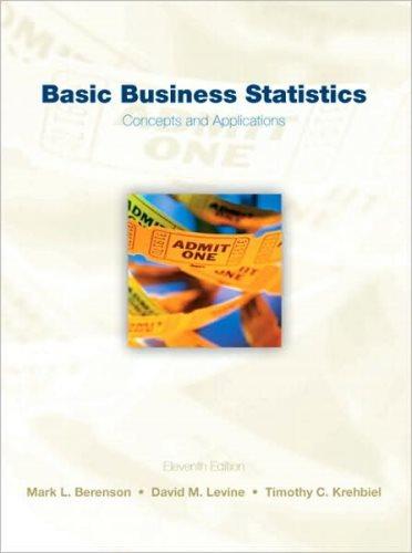basic business statistics 11th edition mark l. berenson, david m. levine, timothy c. krehbiel 0136032605,