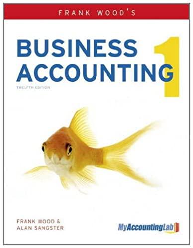 frank woods business accounting 12th edition frank wood. sangster, alan 0273759280, 9780273759287