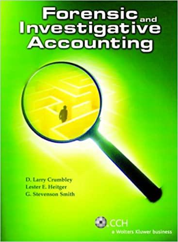 forensic and investigative accounting 3rd edition d. larry crumbley 0808017233, 9780808017233