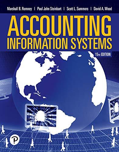 accounting information systems 15th edition marshall b romney, paul j. steinbart, scott l. summers, david a.