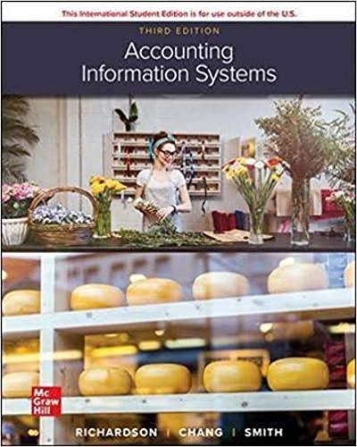 ise accounting information systems 3rd edition vernon richardson, chengyee janie chang, rod e. smith