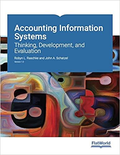 accounting information systems thinking development and evaluation 1st edition robyn l. raschke, john a.