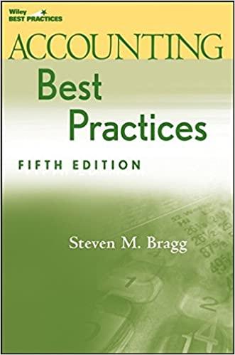 accounting best practices 5th edition steven m. bragg 0470081821, 9780470081822