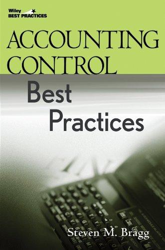 accounting control best practices 1st edition steven m. bragg 0471356395, 9780471356394