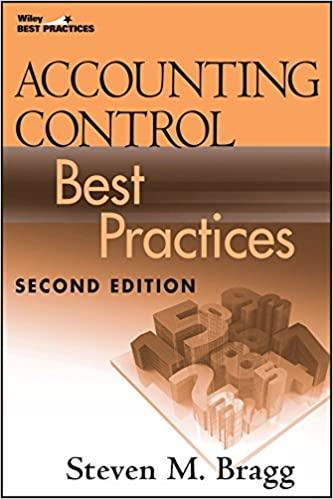 accounting control best practices 2nd edition steven m. bragg 0470405422, 9780470405420