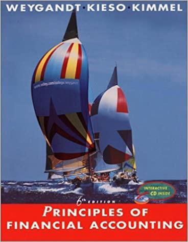 principles of financial accounting 6th edition jerry j. weygandt, donald e. kieso, paul d. kimmel 0471412880,