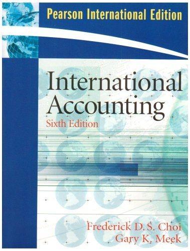 pearson international edition international accounting 6th edition gary k. meek, frederick d. choi