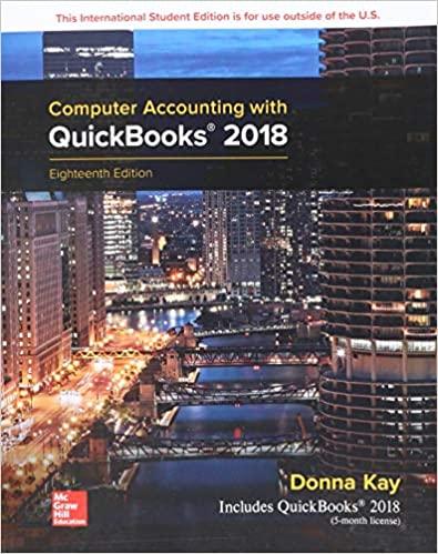 ise computer accounting with quickbooks 2018 18th edition donna kay 1260084736, 9781260084733