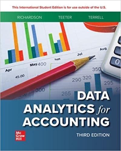 data analytics for accounting 3rd international edition vernon richardson professor, katie l. terrell, ryan