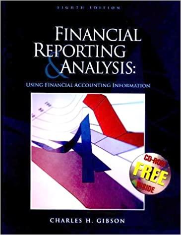 financial reporting and analysis using financial accounting information 8th edition charles h gibson