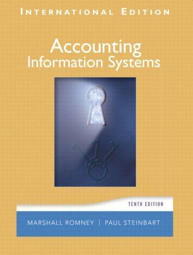 accounting information systems international 10th edition marshall romney, paul steinbart 0131968556,