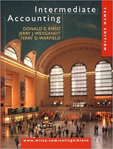 intermediate accounting 10th edition donald e. kieso, jerry j. weygandt, terry d. warfield 0471363049,