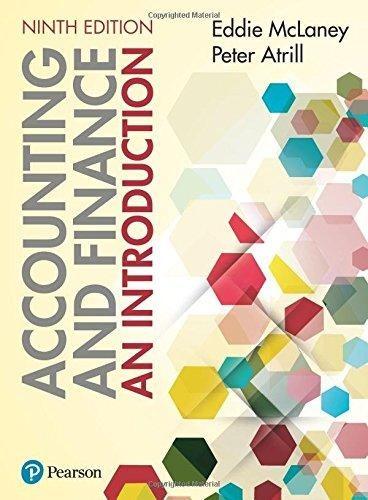 accounting and finance an introduction 9th edition dr peter atrill, eddie mclaney, e. j. mclaney 1292204486,