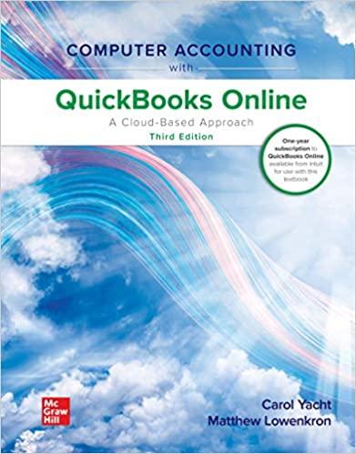 computer accounting with quickbooks online a cloud based approach 3rd edition carol yacht, matthew lowenkron