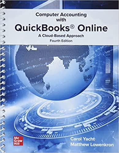 computer accounting with quickbooks online a cloud based approach 4th edition carol yacht, matthew lowenkron