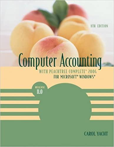 computer accounting with peachtree complete 2004 release 11 8th edition carol yacht 0072987952, 978-0072987959