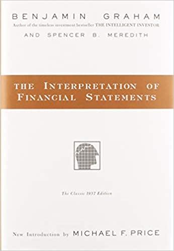 the interpretation of financial statements 1st edition benjamin graham, spencer b. meredith, michael f. price