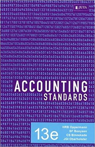 accounting standards 13th edition h.r.b. oppermann, c.s. binnekade, s.f. booysen 0702177091, 9780702177095