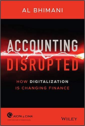 accounting disrupted how digitalization is changing finance 1st edition al bhimani 1119720060, 978-1119720065