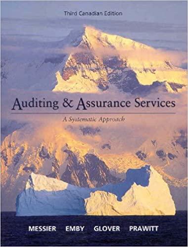 auditing and assurance services 3rd canadian edition william messier 0070964769, 978-0070964761