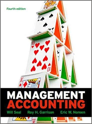 management accounting 4th edition will seal, ray h garrison, eric w noreen 0077138422, 978-0077138424