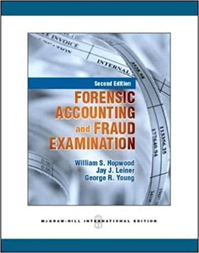 forensic accounting and fraud examination 2nd international edition william hopwood 0071289321, 9780071289320