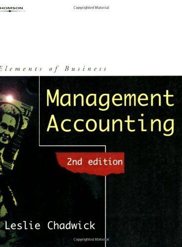 management accounting 2nd edition leslie chadwick 1861522606, 9781861522603