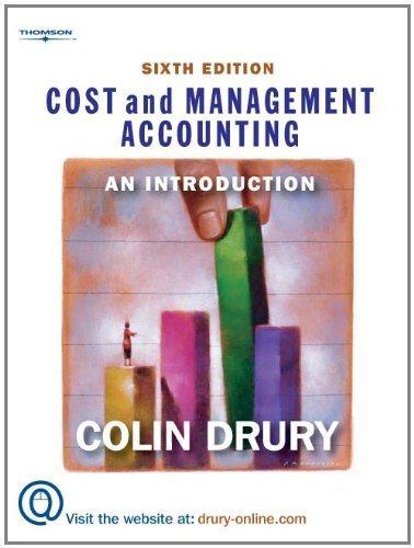 cost and management accounting an introduction 6th edition colin drury 184480349x, 9781844803491