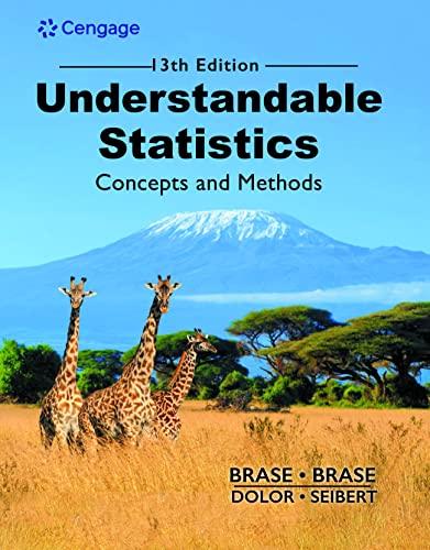 understandable statistics concepts and methods 13th edition charles henry brase, corrinne pellillo brase