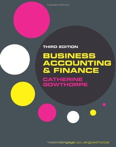business accounting and finance 3rd edition catherine gowthorpe 1408018373, 9781408018378