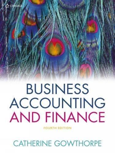 business accounting and finance 4th edition catherine gowthorpe 1473749352, 9781473749351