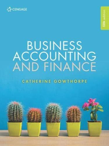 business accounting and finance 5th edition catherine gowthorpe 1473773733, 9781473773738