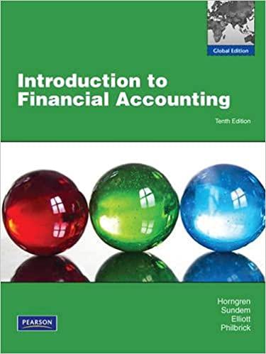 introduction to financial accounting global edition 10th edition charles horngren, gary l. sundem, john a.