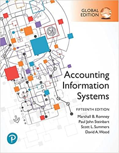 accounting information systems 15th global edition marshall b. romney, paul j. steinbart 1292353368,