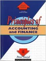 principles of accounting and finance 1st edition peter sneyd 0415079322, 978-0415079327