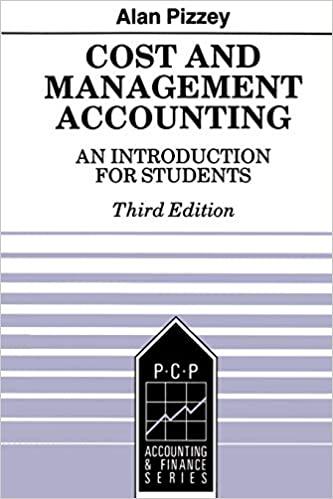 cost and management accounting an introduction for students 3rd edition alan pizzey 1853960497, 978-1853960499