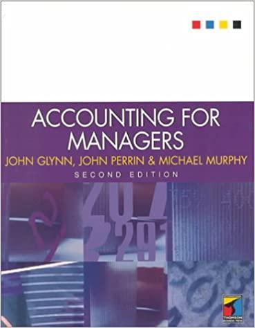 accounting for managers 2nd edition john glynn, john perrin, michael murphy 1861522614, 978-1861522610