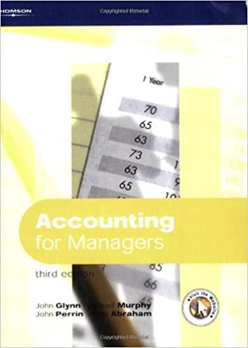 accounting for managers 3rd edition john glynn, john perrin, michael murphy, anne abraham 186152904x,