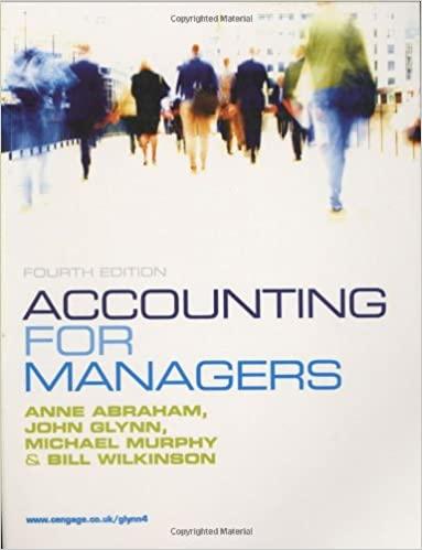 accounting for managers 4th edition john glynn, john perrin, michael murphy, anne abraham 1844809129,