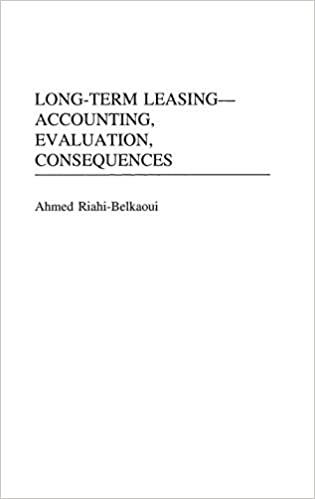 long term leasing accounting evaluation consequences 1st edition ahmed riahi belkaoui 1567201474,