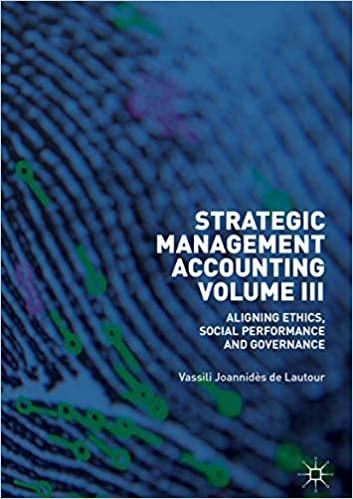 strategic management accounting volume iii aligning ethics social performance and governance 1st edition