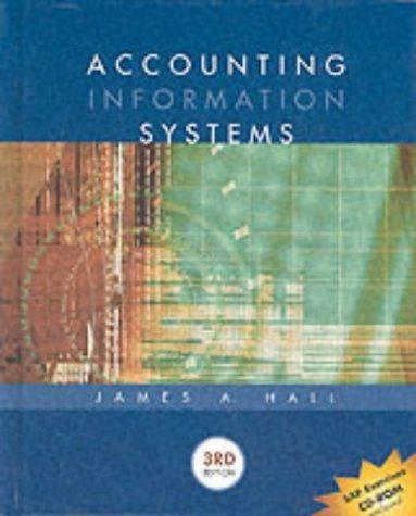accounting information systems 3rd edition james a. hall 0324149778, 9780324149777