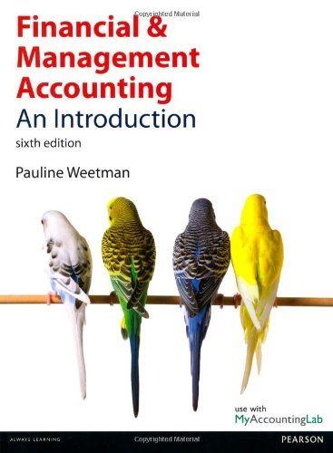 Financial And Management Accounting An Introduction