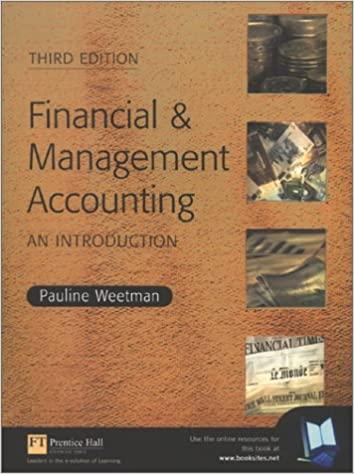 financial and management accounting an introduction 3rd edition prof pauline weetman 0273657887, 9780273657880