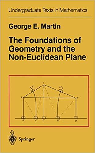 the foundations of geometry and the non euclidean plane 1st edition g e martin 1461257271, 978-1461257271